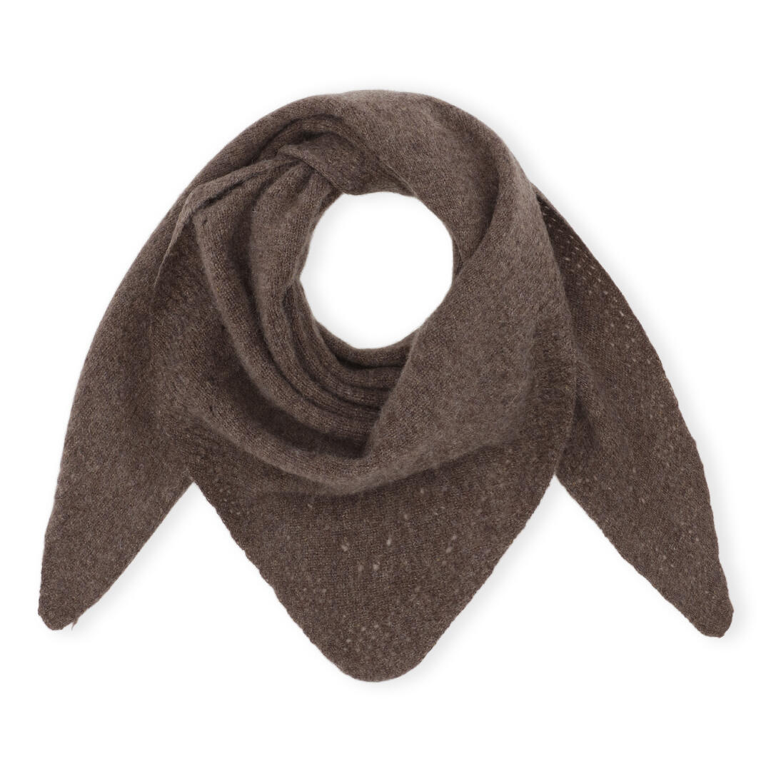 Nilo Triangle Cashmere halstørklæde - Walnut